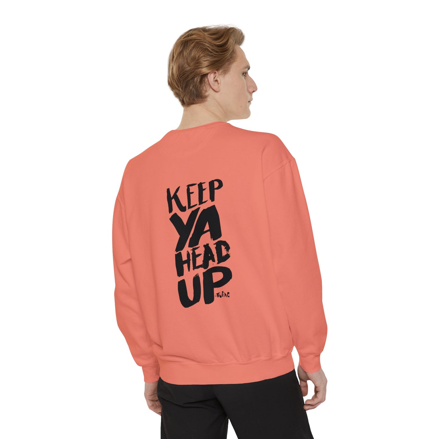Tupac Keep Ya Head Up Unisex white Sweatshirt