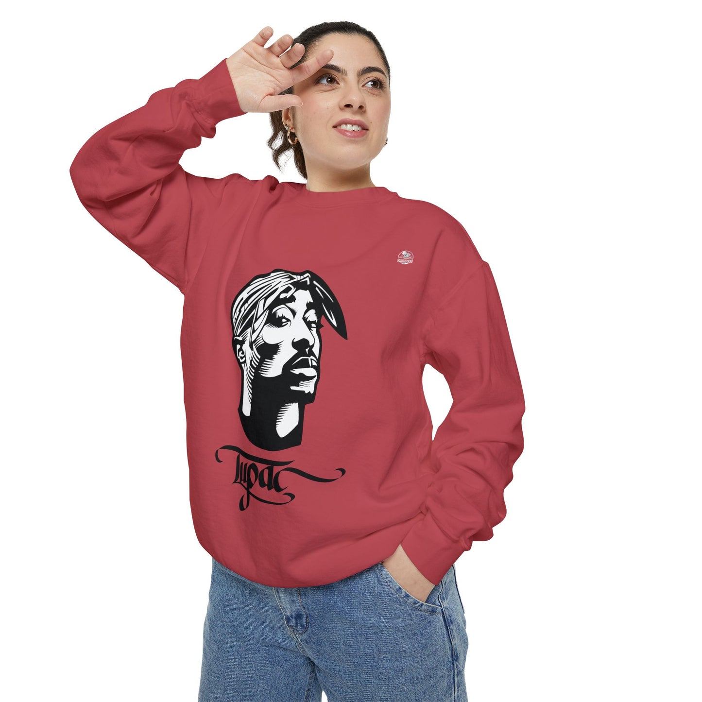 Tupac Keep Ya Head Up Unisex white Sweatshirt
