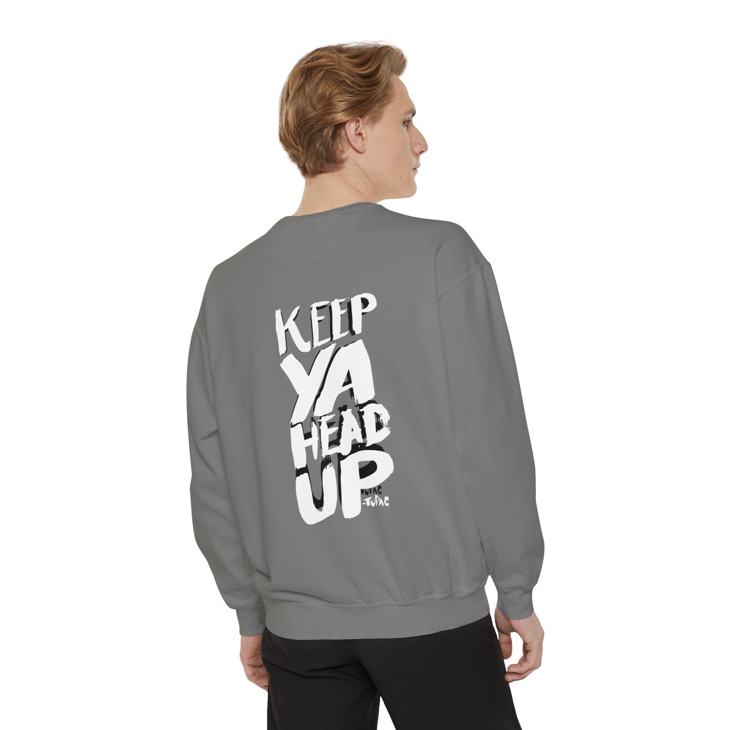 Tupac Keep Ya Head Up Unisex white Sweatshirt