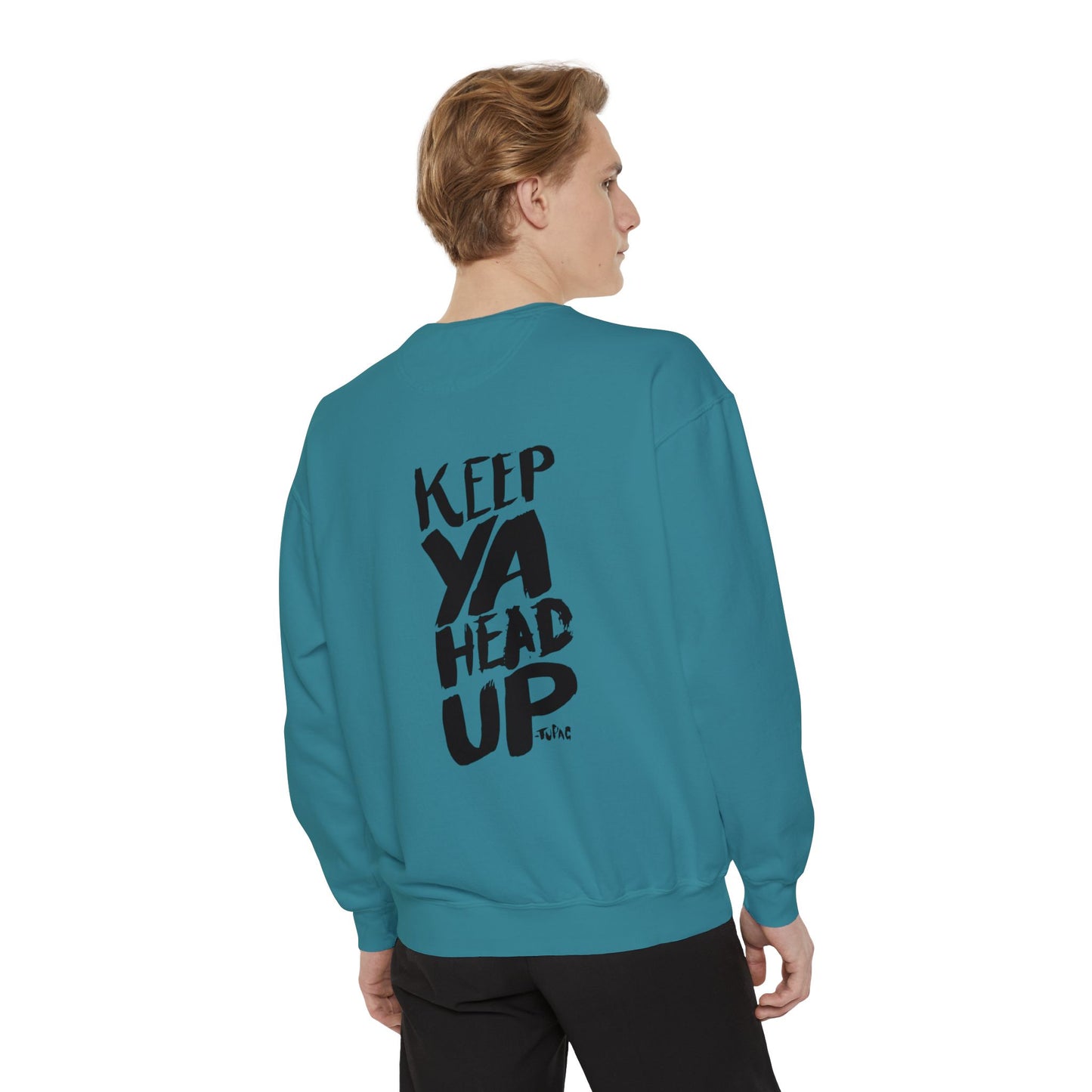 Tupac Keep Ya Head Up Unisex white Sweatshirt