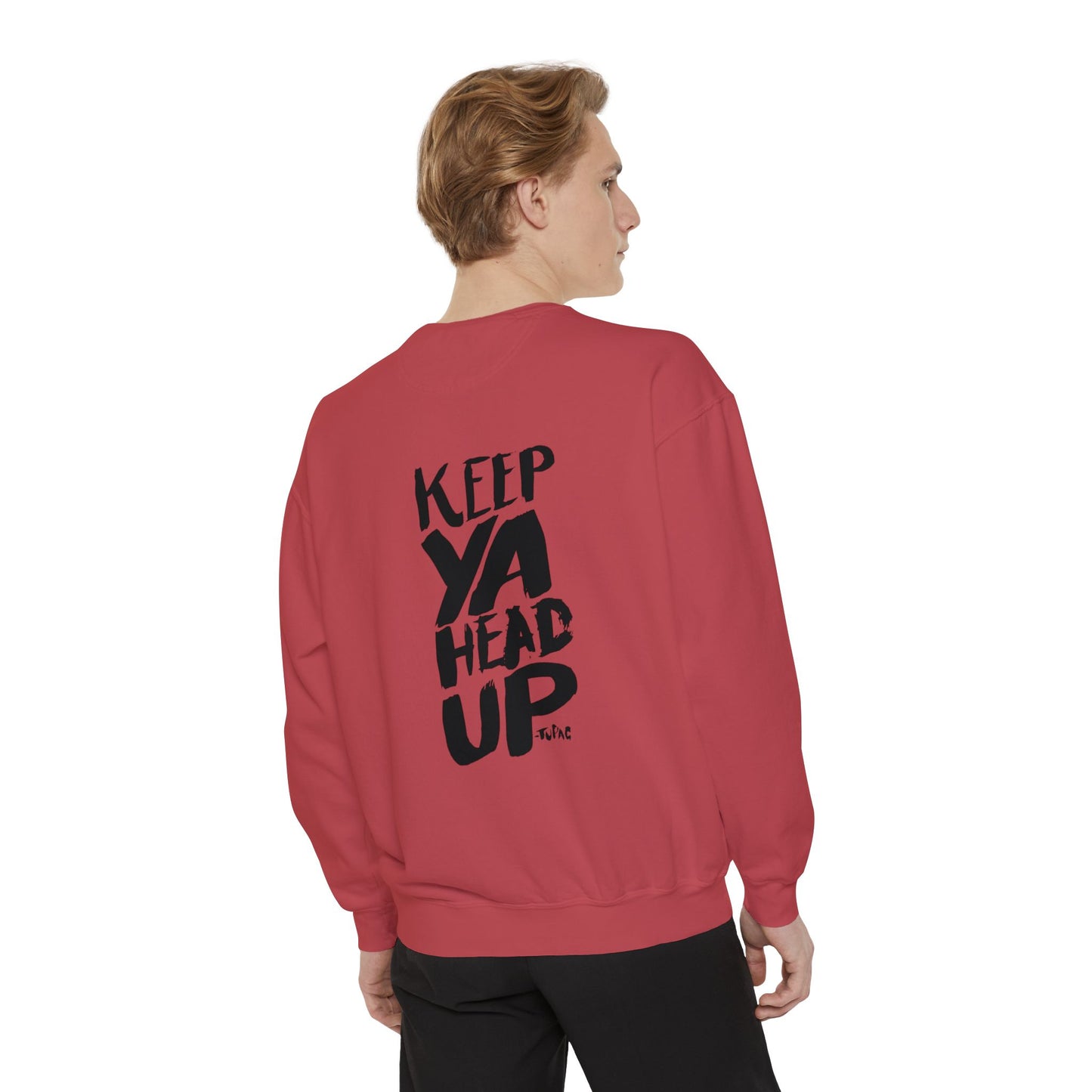 Tupac Keep Ya Head Up Unisex white Sweatshirt
