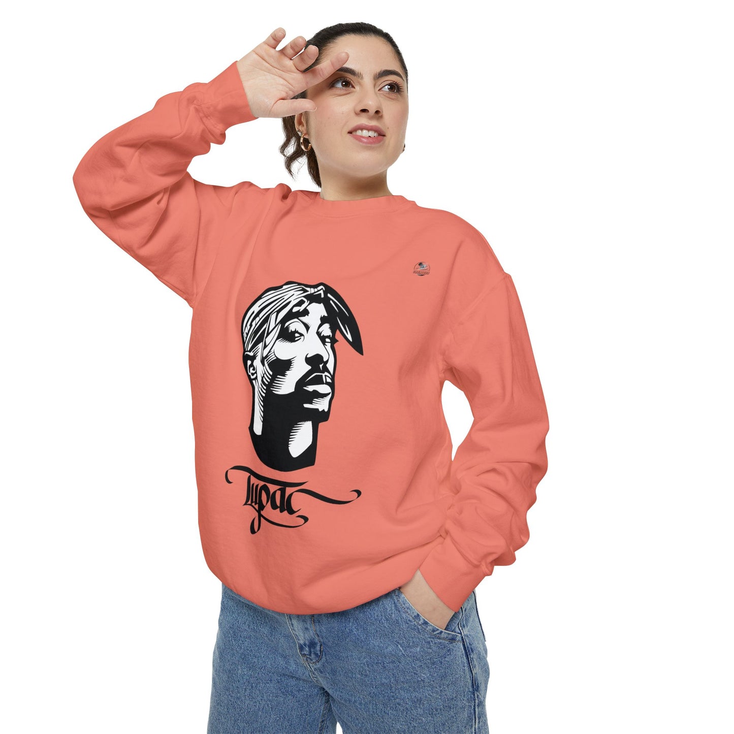 Tupac Keep Ya Head Up Unisex white Sweatshirt