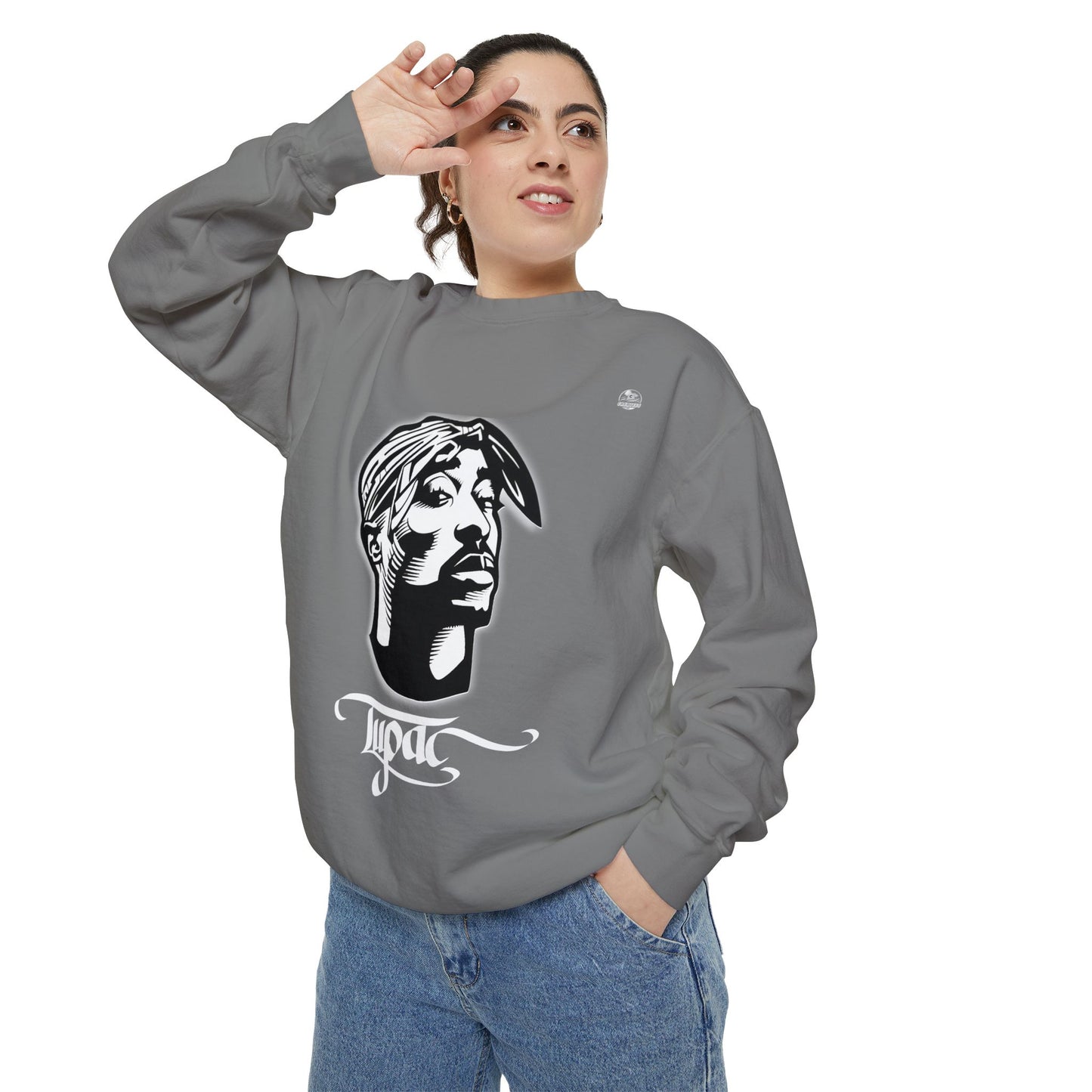 Tupac Keep Ya Head Up Unisex white Sweatshirt