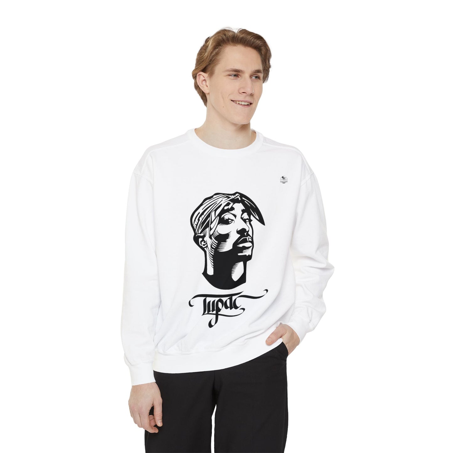 Tupac Keep Ya Head Up Unisex white Sweatshirt