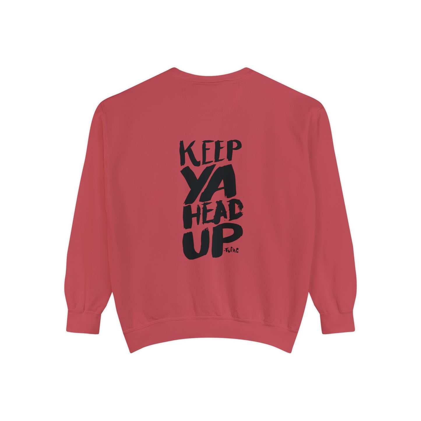 Tupac Keep Ya Head Up Unisex white Sweatshirt