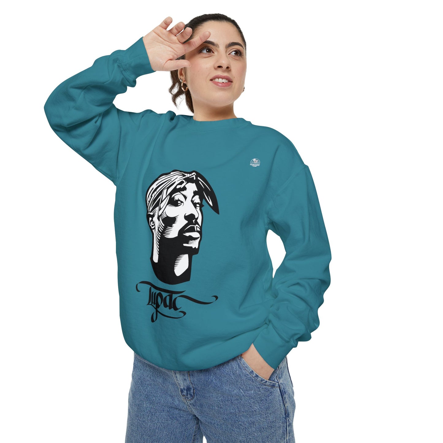 Tupac Keep Ya Head Up Unisex white Sweatshirt